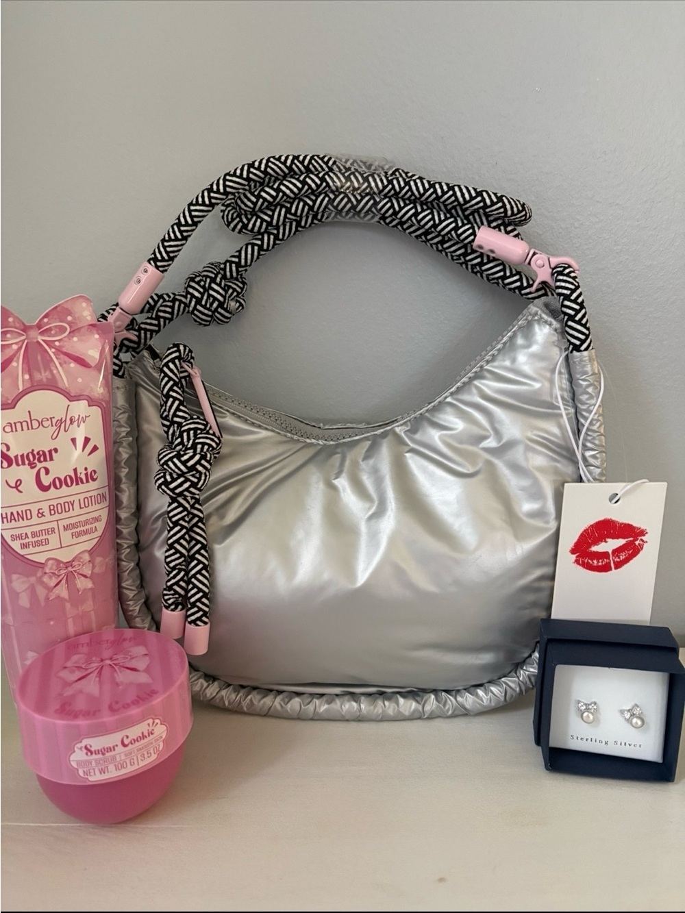 Wildfox Silver Crossbody Purse